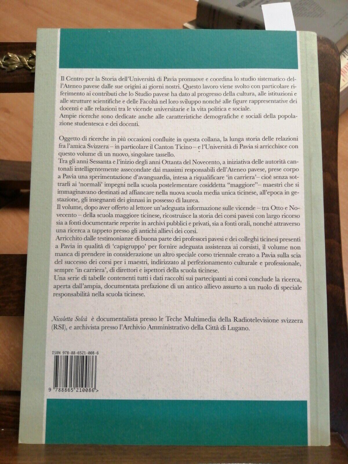 Ticinesi all'università di Pavia. La formazione degli insegnanti di scuola maggiore (1964-1981)