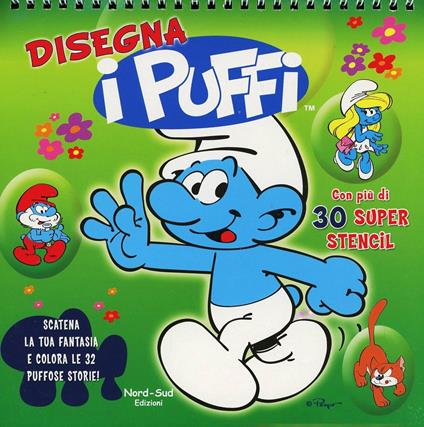 Disegna i puffi. I puffi. Ediz. illustrata. Con gadget - Peyo - copertina