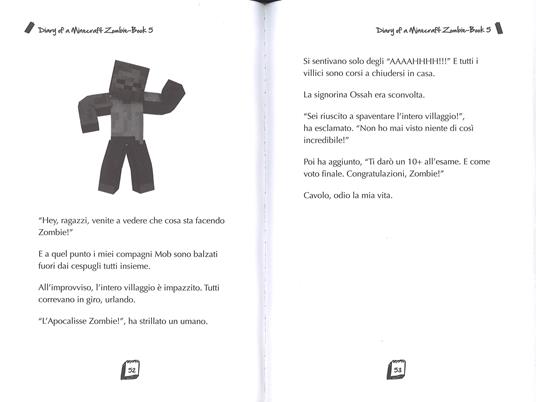 Diario di un Minecraft Zombie. Vol. 5: Panico a scuola - Zack Zombie - 4