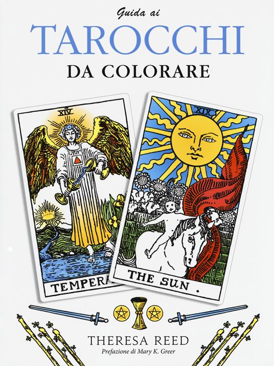 Guida ai tarocchi da colorare. Ediz. illustrata - Theresa Reed - copertina
