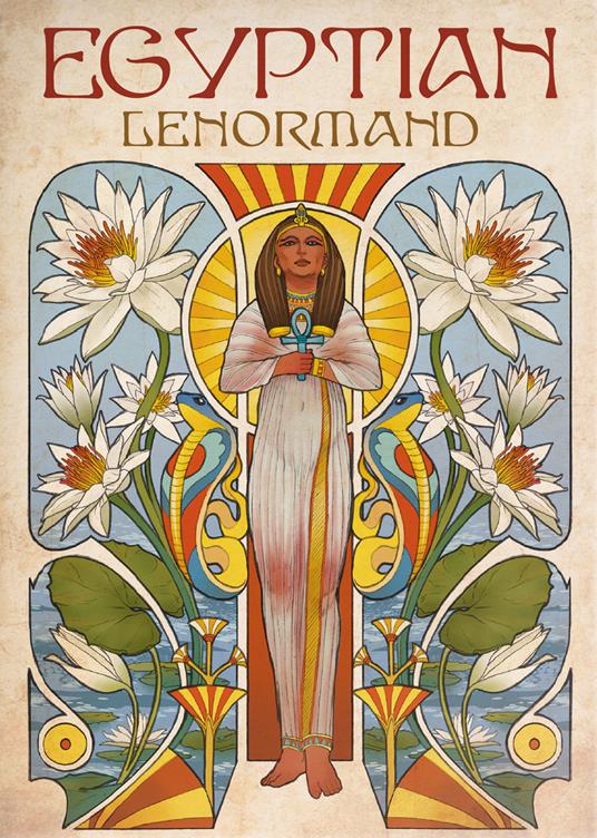 Egyptian art nouveau lenormand oracle. Con Libro - Riccardo Minetti - copertina