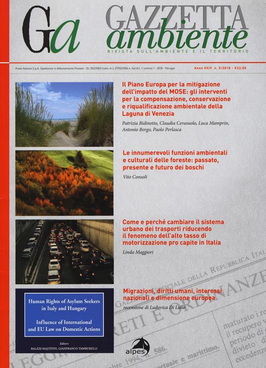 Gazzetta ambiente. Rivista sull'ambiente e il territorio (2018). Vol. 5 - copertina