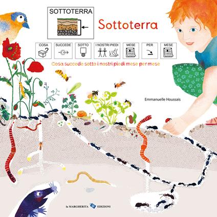 Sottoterra. Cosa succede sotto i nostri piedi mese per mese. Ediz. CAA - Emmanuelle Houssais - copertina