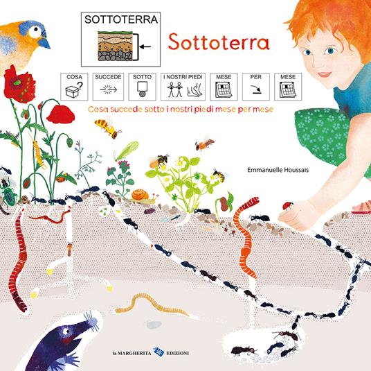 Sottoterra. Cosa succede sotto i nostri piedi mese per mese. Ediz. CAA - Emmanuelle Houssais - copertina