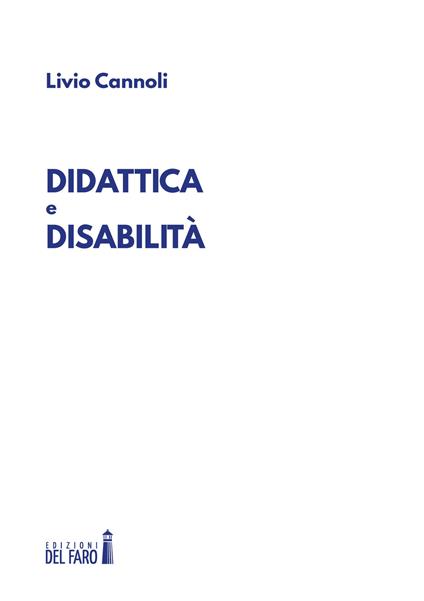 Didattica e disabilità - Livio Cannoli - copertina