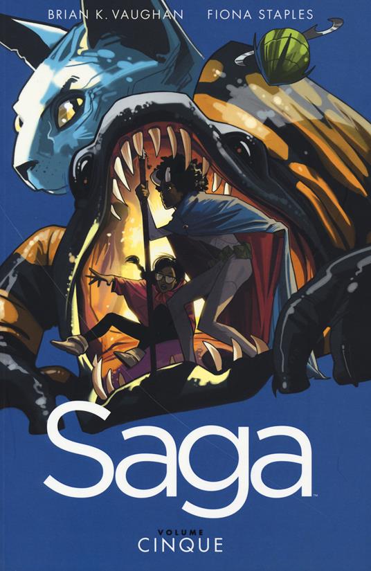 Saga. Vol. 5 - Brian K. Vaughan,Fiona Staples - copertina