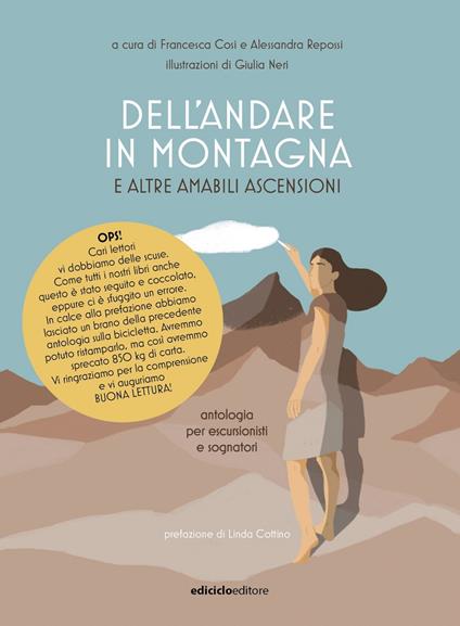Dell'andare in montagna e altre amabili ascensioni, Antologia per escursionisti e sognatori - copertina
