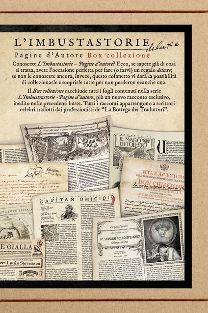 L' imbustastorie. Pagine d'autore. Deluxe box - copertina