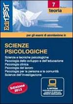 EdiTEST 7. Teoria. Scienze psicologiche. Per la preparazione ai test di ammissione. Con software di simulazione