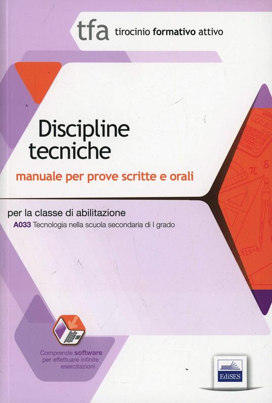 TFA. Classe A033 per prove scritte e orali. Manuali di teoria ed esercizi di tecnologia. Kit completo. Con software di simulazione - copertina