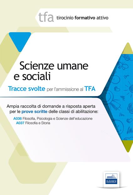 3 TFA. Scienze umane e sociali. Prova scritta per le classi A036 e A037 - copertina