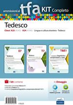 TFA. Tedesco classi A25, A545, A24, A546, per prove scritte e orali. Kit completo. Con software di simulazione