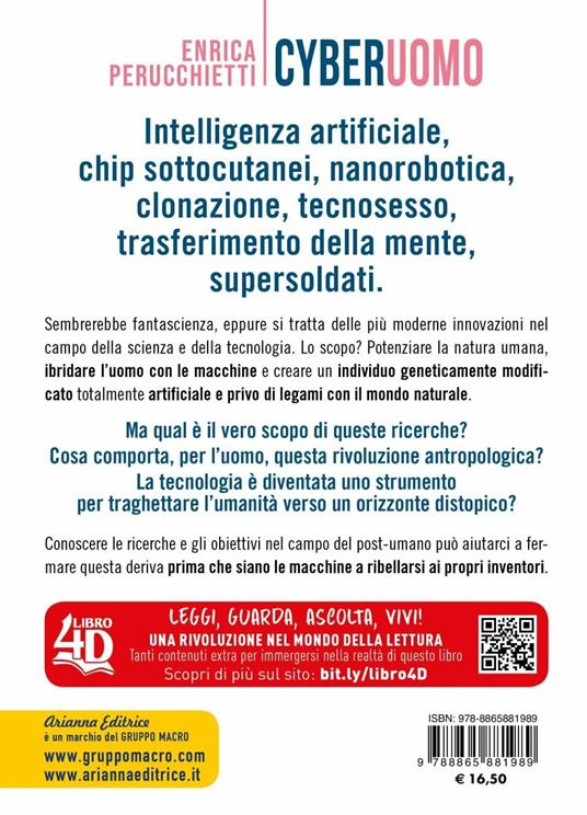 Cyberuomo. Dall'intelligenza artificiale all'ibrido uomo-macchina. L'alba del transumanesimo e il tramonto dell'umanità - Enrica Perucchietti - 2