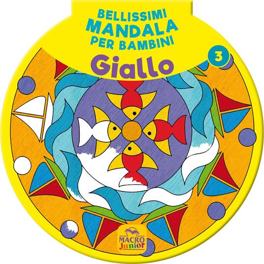 Bellissimi mandala per bambini. Vol. 3: Giallo - copertina