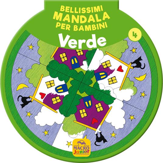 Bellissimi mandala per bambini. Vol. 4: Verde - copertina