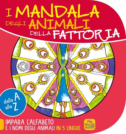 Mandala degli animali della fattoria. Dalla A alla Z impara l'alfabeto e i nomi degli animali in 5 lingue - copertina