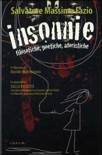 Insonnie. Filosofiche poetiche aforistiche - Salvatore Massimo Fazio - copertina