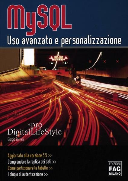 MySQL uso avanzato e personalizzazione - Giorgio Zarrelli - copertina