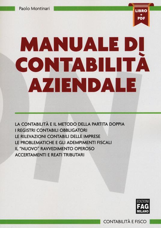 Manuale di contabilità aziendale. Con e-book - Paolo Montinari - copertina