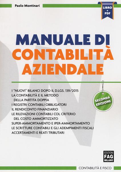 Manuale di contabilità aziendale. Con e-book - Paolo Montinari - copertina