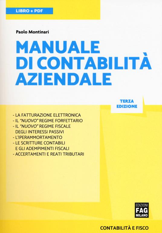 Manuale di contabilità aziendale. Con e-book - Paolo Montinari - copertina