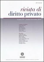 Rivista di diritto privato (2010). Vol. 4