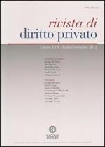 Rivista di diritto privato (2012). Vol. 3