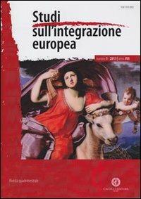 Studi sull'integrazione europea (2013). Vol. 1 - copertina