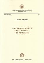 Il frazionamento del credito nel processo