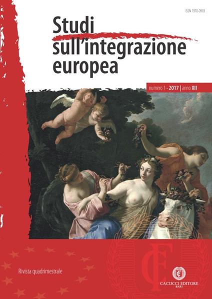 Studi sull'integrazione europea (2017). Vol. 1 - copertina