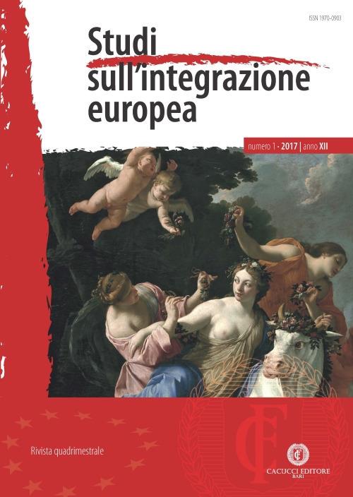 Studi sull'integrazione europea (2017). Vol. 1 - copertina