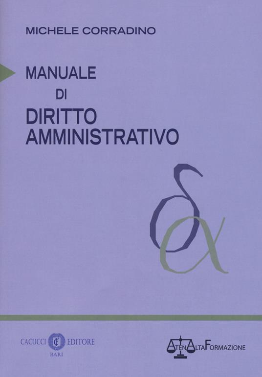 Manuale di diritto amministrativo - Michele Corradino - copertina