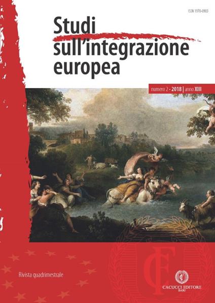 Studi sull'integrazione europea (2018). Vol. 2 - copertina