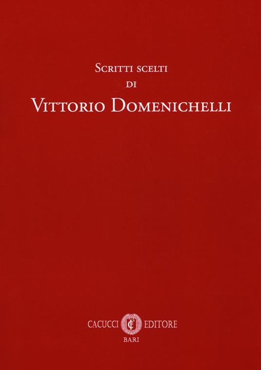Scritti scelti di Vittorio Domenichelli - copertina
