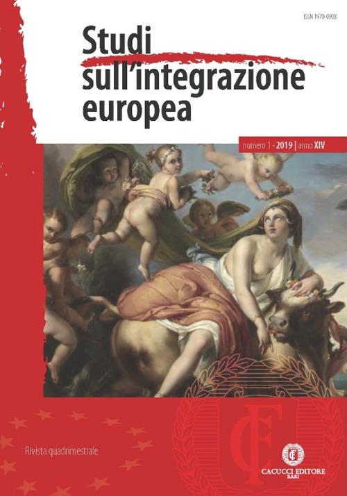 Studi sull'integrazione europea (2019). Vol. 1 - copertina