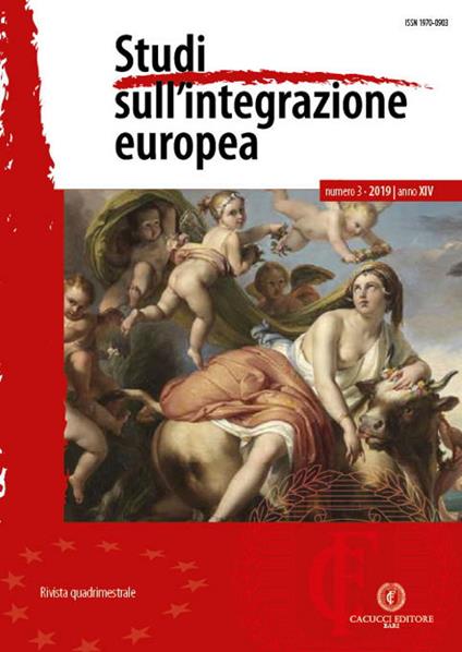 Studi sull'integrazione europea (2019). Nuova ediz.. Vol. 3 - copertina