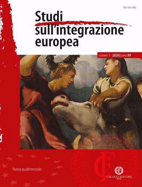 Studi sull'integrazione europea (2020). Vol. 1 - copertina