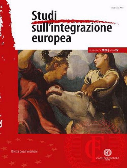 Studi sull'integrazione europea (2020). Nuova ediz.. Vol. 2 - copertina