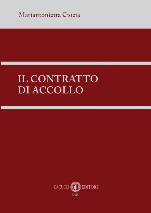 Il contratto di accollo - Mariantonietta Ciocia - copertina