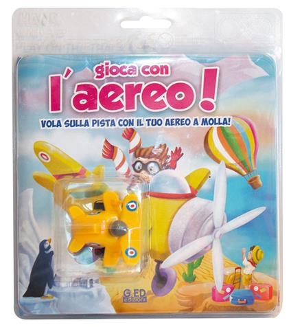 Gioca con l'aereo! Vola sulla pista con il tuo aereo a molla! Ediz. illustrata. Con gadget - copertina