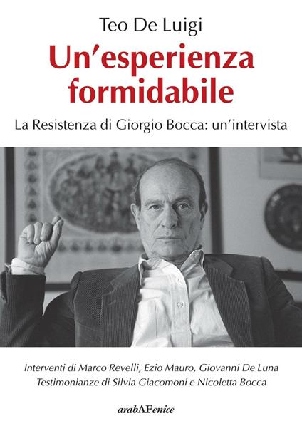 Un'esperienza formidabile. La resistenza di Giorgio Bocca: un'intervista - Teo De Luigi - copertina
