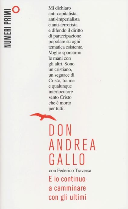 E io continuo a camminare con gli ultimi - Andrea Gallo - copertina