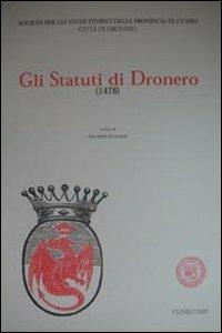 Gli statuti di Dronero - Giuseppe Gullino - copertina