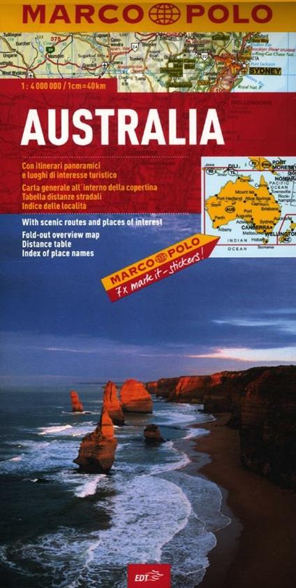Australia 1:4.000.000. Ediz. multilingue - copertina