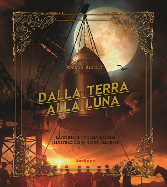 Dalla terra alla luna - Jules Verne - copertina