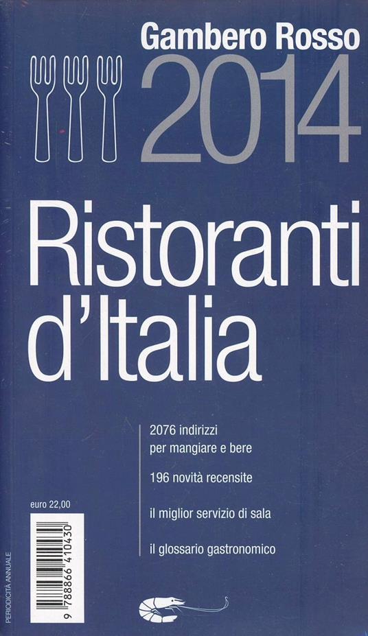 Ristoranti d'Italia del Gambero Rosso 2014 - copertina