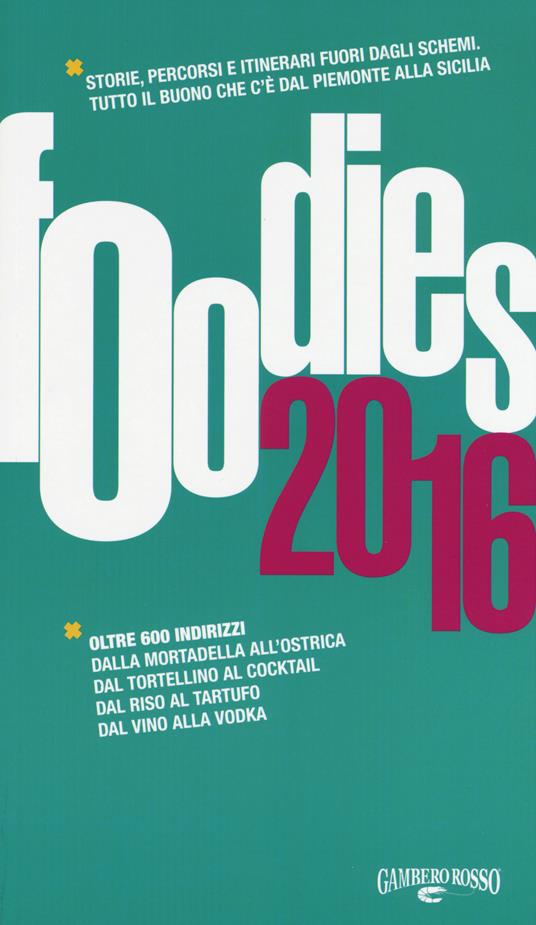 Foodies 2016 - copertina