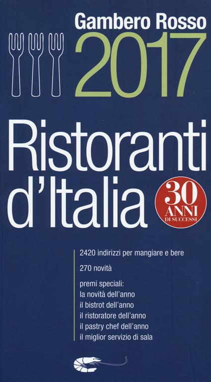 Ristoranti d'Italia del Gambero Rosso 2017 - copertina