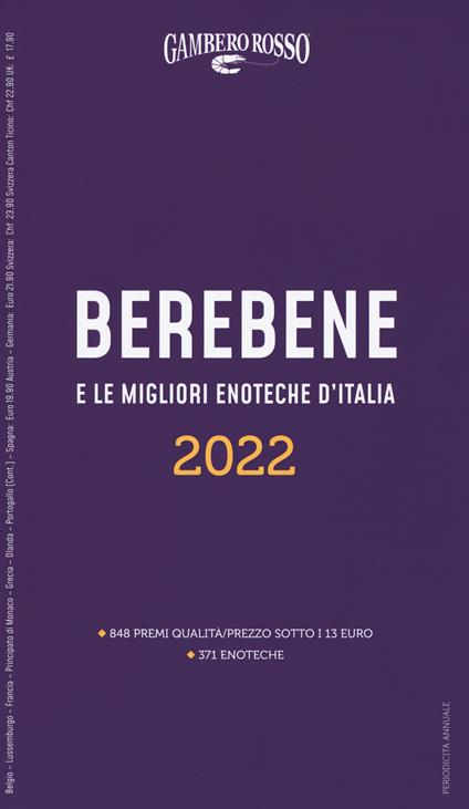 Berebene e le migliori enoteche d'Italia 2022 - copertina