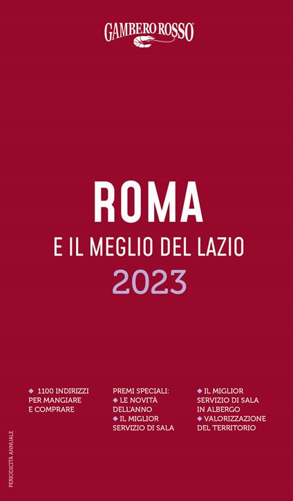 Roma e il meglio del Lazio del Gambero Rosso 2023 - copertina